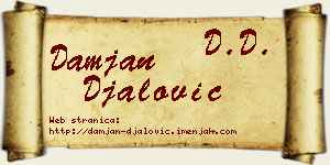 Damjan Đalović vizit kartica